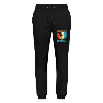 Bouldern Kletterhallen Klettern Humor Boulderer - Stanley/Stella Unisex Bio Jogginghose Mover  - Schwarz - Vorne - Marisol (170cm) & Nik (191cm)