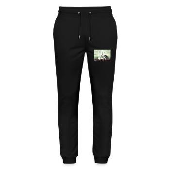 LEGENDARY Design - Stanley/Stella Mover Unisex Organic Jogging Trousers - black - Front - Marisol (170cm) & Nik (191cm)