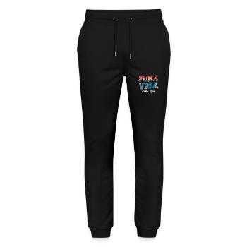 Pura Vida Costa Rica Lateinamerika Costa Ricaner - Stanley/Stella Unisex Bio Jogginghose Mover  - Schwarz - Vorne - Marisol (170cm) & Nik (191cm)