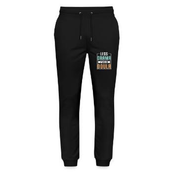 Doula Nurse Midwife - Stanley/Stella Mover Unisex Organic Jogging Trousers - black - Front - Marisol (170cm) & Nik (191cm)