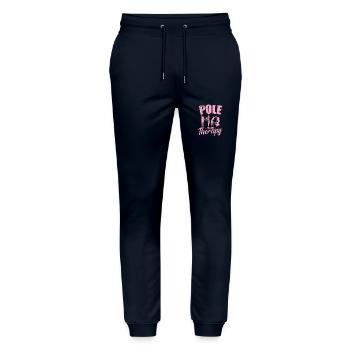 Pole is my Therapy Stange Tanzen - Stanley/Stella Unisex Bio Jogginghose Mover  - Navy - Vorne - Marisol (170cm) & Nik (191cm)
