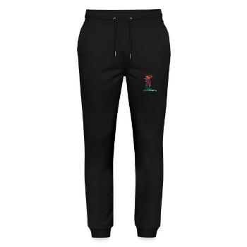 Trekking Randonneurs Randonnées Backpackers - Pantalon de jogging bio MOVER Stanley/Stella unisexe - noir - Devant - Marisol (170cm) & Nik (191cm)