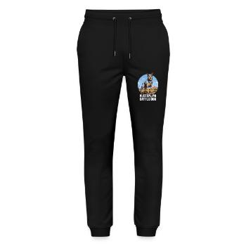 Hund Australian Cattle Dog - Stanley/Stella Mover Unisex Organic Jogging Trousers - black - Front - Marisol (170cm) & Nik (191cm)