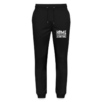 Scouting Home Is Where There's Scouting - Stanley/Stella Mover Unisex Organic Jogging Trousers - black - Front - Marisol (170cm) & Nik (191cm)