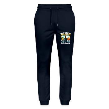 Librarian Vacation Squad #Librarianonbreak - Stanley/Stella Mover Unisex Organic Jogging Trousers - navy - Front - Marisol (170cm) & Nik (191cm)