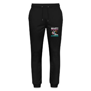 Ballett? Echte Mädchen gehen Bouldern Boulder Klet - Stanley/Stella Unisex Bio Jogginghose Mover  - Schwarz - Vorne - Marisol (170cm) & Nik (191cm)