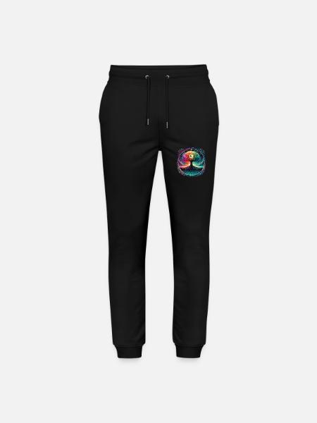 Månen faser Spirituelt æstetisk mystisk træ - Stanley/Stella Mover økologiske unisex joggingbukser - sort