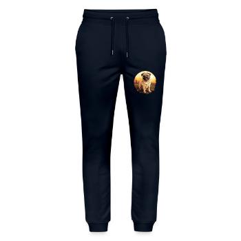 Mops - Stanley/Stella Unisex Bio Jogginghose Mover  - Navy - Vorne - Marisol (170cm) & Nik (191cm)