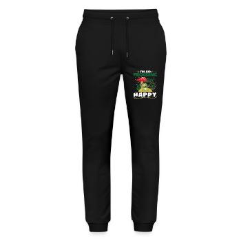 I´m so Frogging Happy - Stanley/Stella Unisex Bio Jogginghose Mover  - Schwarz - Vorne - Marisol (170cm) & Nik (191cm)