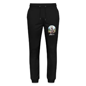 British Shorthair - Stanley/Stella Mover Unisex Organic Jogging Trousers - black - Front - Marisol (170cm) & Nik (191cm)