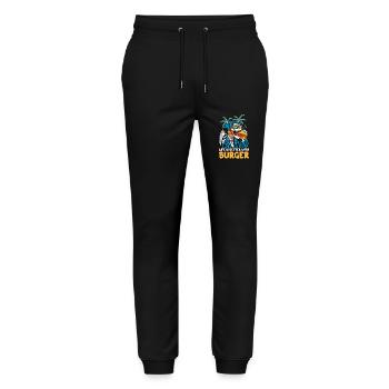 Mit Burger ist das Leben besser | Reaper Beach Schädel - Stanley/Stella Unisex Bio Jogginghose Mover  - Schwarz - Vorne - Marisol (170cm) & Nik (191cm)