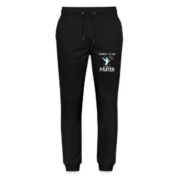Connect to God Team Jesus Believer Scripture - Stanley/Stella Mover Unisex Organic Jogging Trousers - black - Front - Marisol (170cm) & Nik (191cm)