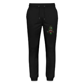 Being Related To Me – Lustiger Weihnachtsspruch - Stanley/Stella Unisex Bio Jogginghose Mover  - Schwarz - Vorne - Marisol (170cm) & Nik (191cm)