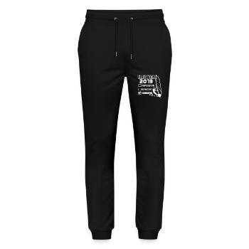 Windsurfing I Voted Windsurfing - Stanley/Stella Mover Unisex Organic Jogging Trousers - black - Front - Marisol (170cm) & Nik (191cm)