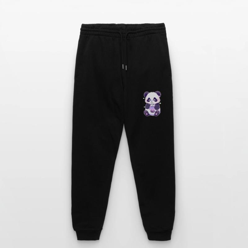 Kawaii Panda Drinks Boba Bubble Tea Chibi Stanley/Stella Mover Unisex Organic Jogging Trousers