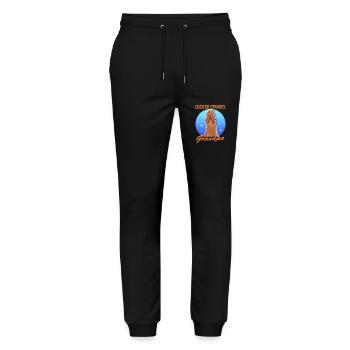 Cocker Spaniel Grandpa Dog Cocker Spaniel Gift - Stanley/Stella Mover Unisex Organic Jogging Trousers - black - Front - Marisol (170cm) & Nik (191cm)
