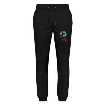Halloween Creepy Artwork Horreur - Pantalon de jogging bio MOVER Stanley/Stella unisexe - noir - Devant - Marisol (170cm) & Nik (191cm)