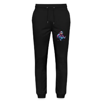 Bear, Bears, Bear Head, Bear, Brown Bear, Bears - Stanley/Stella Mover Unisex Organic Jogging Trousers - black - Front - Marisol (170cm) & Nik (191cm)