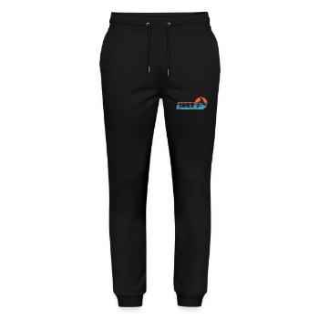 Wingfoil Surfer Anniversaire Vintage 1985 Né - Pantalon de jogging bio MOVER Stanley/Stella unisexe - noir - Devant - Marisol (170cm) & Nik (191cm)