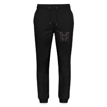 Dark Wings: Gothic Butterfly Magic - Stanley/Stella Mover Unisex Organic Jogging Trousers - black - Front - Marisol (170cm) & Nik (191cm)