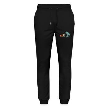Wingfoil Surfer Wingfoiling Hydrofoil Evolution - Stanley/Stella Mover Unisex Organic Jogging Trousers - black - Front - Marisol (170cm) & Nik (191cm)