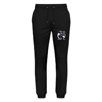Gorilla with sunglasses - Stanley/Stella Mover Unisex Organic Jogging Trousers - black - Front - Marisol (170cm) & Nik (191cm)