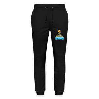 Cause You´re Pretty | Self Love Design - Stanley/Stella Mover Unisex Organic Jogging Trousers - black - Front - Marisol (170cm) & Nik (191cm)