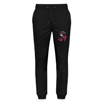Geisha Manga Japon Art du samouraï - Pantalon de jogging bio MOVER Stanley/Stella unisexe - noir - Devant - Marisol (170cm) & Nik (191cm)