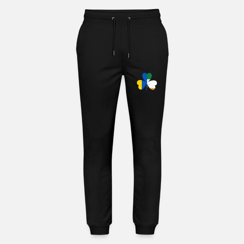 Trèfle drapeau ukrainien irlandais - Pantalon de jogging bio MOVER Stanley/Stella unisexe - noir