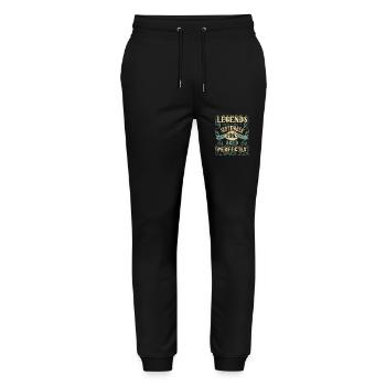 Vintage Legenden geboren 1963 60 Jahre alt Geschenk - Stanley/Stella Unisex Bio Jogginghose Mover  - Schwarz - Vorne - Marisol (170cm) & Nik (191cm)