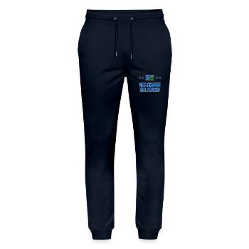 Salomon (Îles) - Pantalon de jogging bio MOVER Stanley/Stella unisexe - marine - Devant - Marisol (170cm) & Nik (191cm)