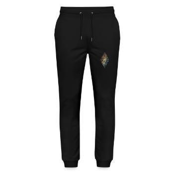 Music Treble Clef Cloud of Sheet Music Tone - Stanley/Stella Mover Unisex Organic Jogging Trousers - black - Front - Marisol (170cm) & Nik (191cm)