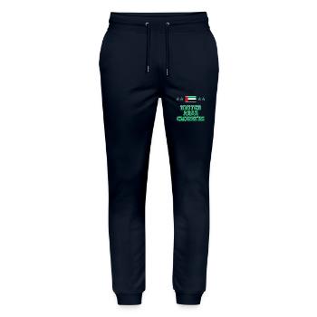 Vereinigte Arabische Emirate - Stanley/Stella Unisex Bio Jogginghose Mover  - Navy - Vorne - Marisol (170cm) & Nik (191cm)