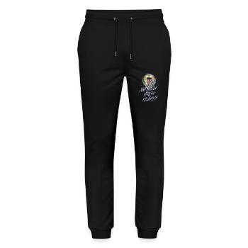Amerikanische Jungferninseln - Stanley/Stella Unisex Bio Jogginghose Mover  - Schwarz - Vorne - Marisol (170cm) & Nik (191cm)