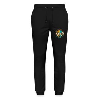 My Country Roots Will Take Me Home - Stanley/Stella Mover Unisex Organic Jogging Trousers - black - Front - Marisol (170cm) & Nik (191cm)