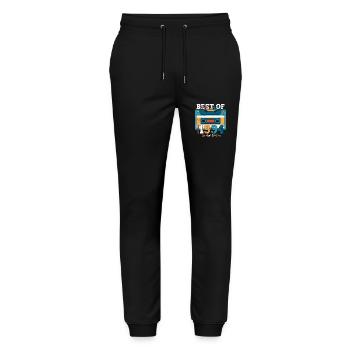 29e anniversaire décembre Vintage 1994 cassette - Pantalon de jogging bio MOVER Stanley/Stella unisexe - noir - Devant - Marisol (170cm) & Nik (191cm)