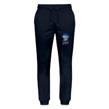 Kap Verde - Stanley/Stella Unisex Bio Jogginghose Mover  - Navy - Vorne - Marisol (170cm) & Nik (191cm)