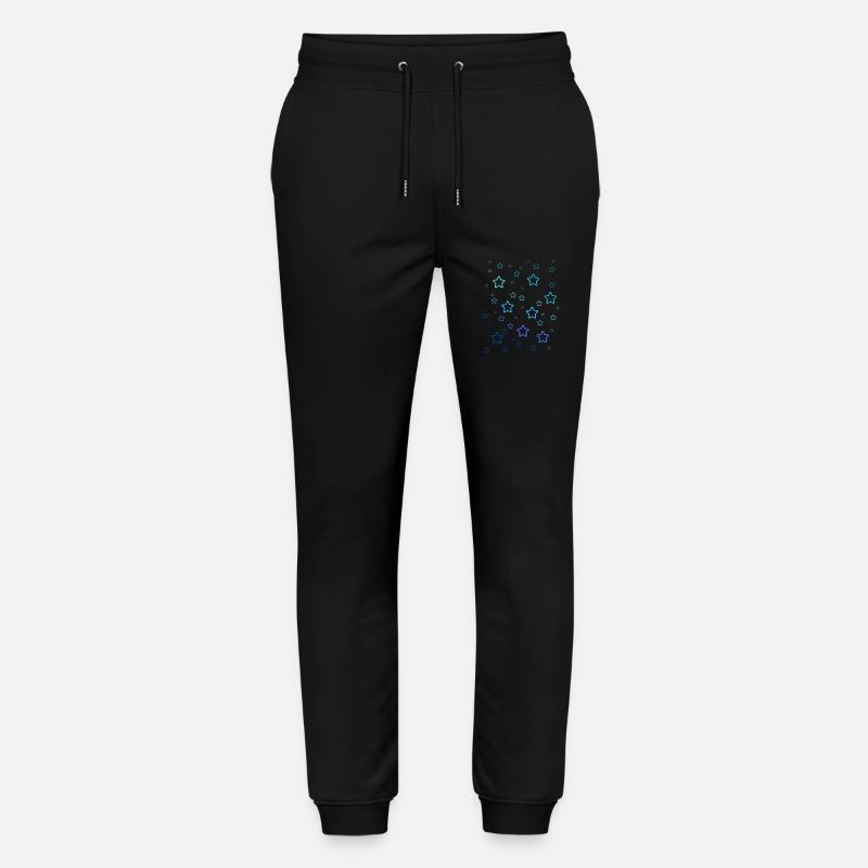 Regenbogen-Sterne - Stanley/Stella Unisex Bio Jogginghose Mover  - Schwarz