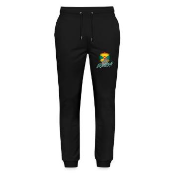 Grenada - Stanley/Stella Mover Unisex Organic Jogging Trousers - black - Front - Marisol (170cm) & Nik (191cm)