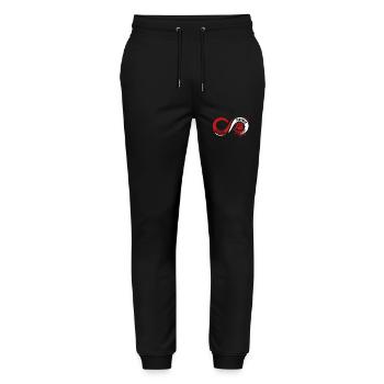 Dog Groomer Love Dog Groomer Infinity - Stanley/Stella Mover Unisex Organic Jogging Trousers - black - Front - Marisol (170cm) & Nik (191cm)