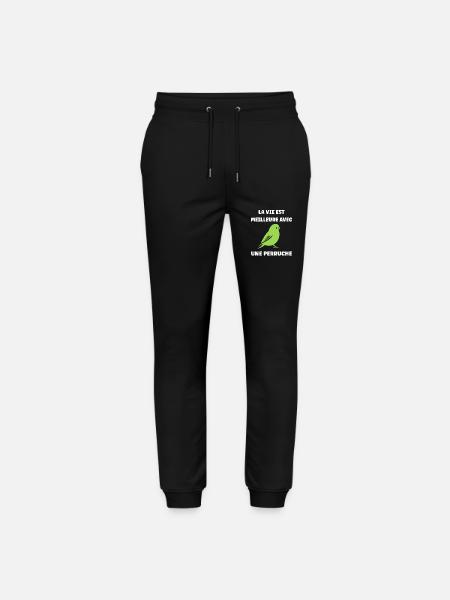Oiseaux perruches humour petite perruche - Pantalon de jogging bio MOVER Stanley/Stella unisexe - noir