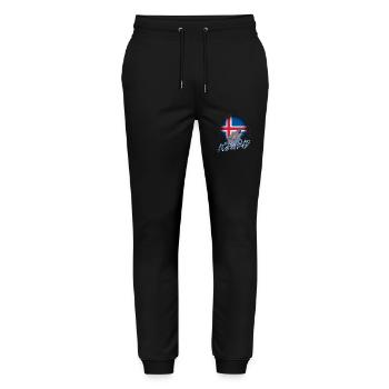 Island - Stanley/Stella Unisex Bio Jogginghose Mover  - Schwarz - Vorne - Marisol (170cm) & Nik (191cm)