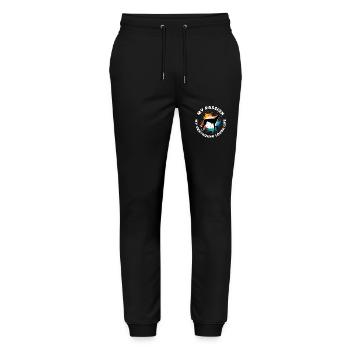Greyhound Lover My Passion My Greyhound Dog Owner - Stanley/Stella Mover Unisex Organic Jogging Trousers - black - Front - Marisol (170cm) & Nik (191cm)