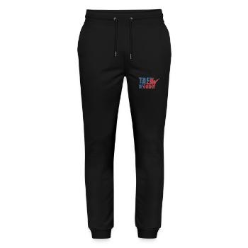 Taekwondo Martial Arts Training Fit - Stanley/Stella Mover Unisex Organic Jogging Trousers - black - Front - Marisol (170cm) & Nik (191cm)