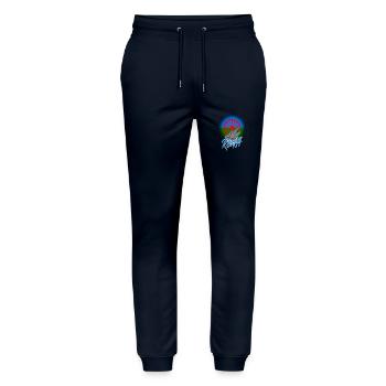 Roma - Stanley/Stella Mover Unisex Organic Jogging Trousers - navy - Front - Marisol (170cm) & Nik (191cm)