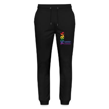 Limited Edition 1986 - Stanley/Stella Mover Unisex Organic Jogging Trousers - black - Front - Marisol (170cm) & Nik (191cm)