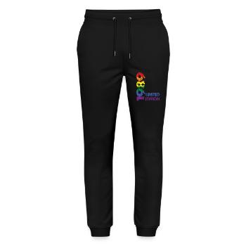 Édition limitée 1989 - Pantalon de jogging bio MOVER Stanley/Stella unisexe - noir - Devant - Marisol (170cm) & Nik (191cm)