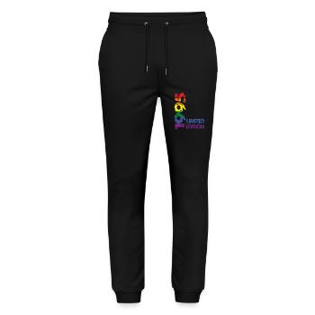 Édition limitée 1995 - Pantalon de jogging bio MOVER Stanley/Stella unisexe - noir - Devant - Marisol (170cm) & Nik (191cm)