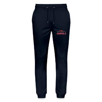 Angola - Stanley/Stella Unisex Bio Jogginghose Mover  - Navy - Vorne - Marisol (170cm) & Nik (191cm)