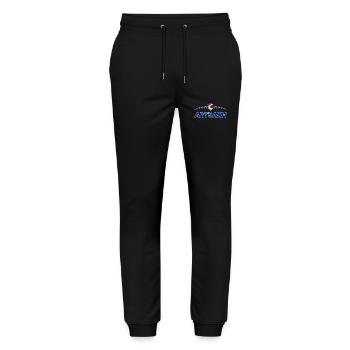 Arzach - Stanley/Stella Unisex Bio Jogginghose Mover  - Schwarz - Vorne - Marisol (170cm) & Nik (191cm)